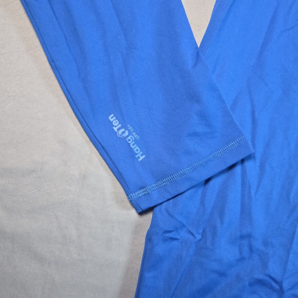 Hang Ten Swim Shirt Rash Guard Men's XL Blue Long Sleeve UPF50 new without tag - Picture 2 of 9